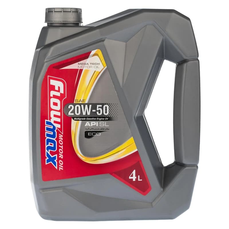 روغن موتور فلومکس مدل mega tech ec SL 20w50 حجم 4 لیتر